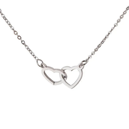 Velmera Personalised Double Heart Necklace