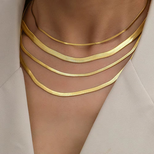 Velmera Flat Snake Necklace