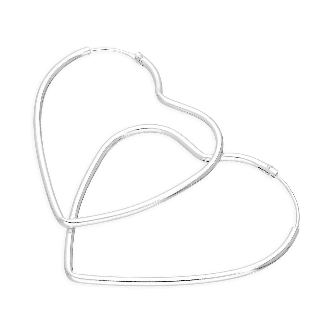 Velmera Heart Hoop Earrings